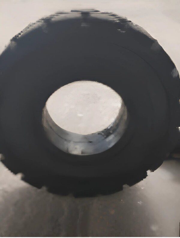 Complete plant of solid forklift tyre