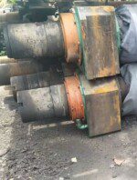 Front view of 4-roll calender machine 610×2030 for rubber processing