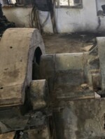 Full setup of used 8-inch rubber strainer extruder machine in excellent condition
