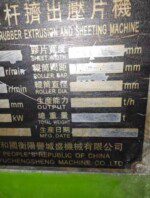 Secondhand TSR rubber sheeting machine with warranty