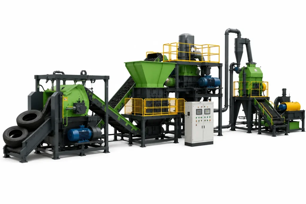 Scrap Tire Recycling Machine