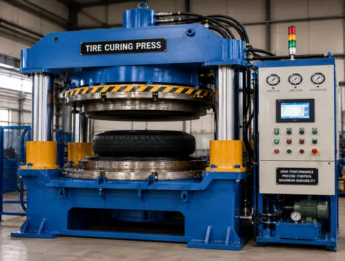 Tire curing press