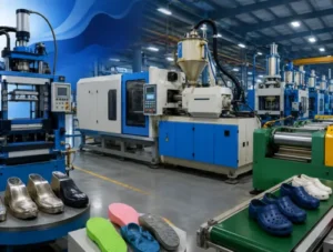 footwear factory setup machines