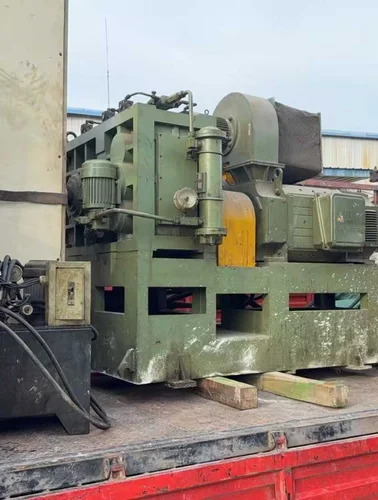 120 mm cold feed rubber extruder loaded for transport