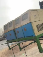 120 mm cold feed rubber extruder panel side view
