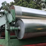 4 roll rubber calendar machine side view