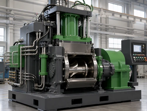 Dispersion Kneader Vasco mixing chamber and control details