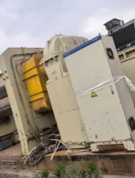 Preowned 3 roll calender machine side drive and gearbox