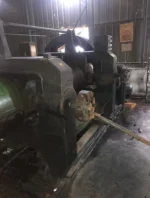 Rubber mixing mill side view