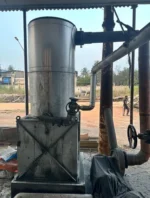 Rear view of used thermic fluid heating system