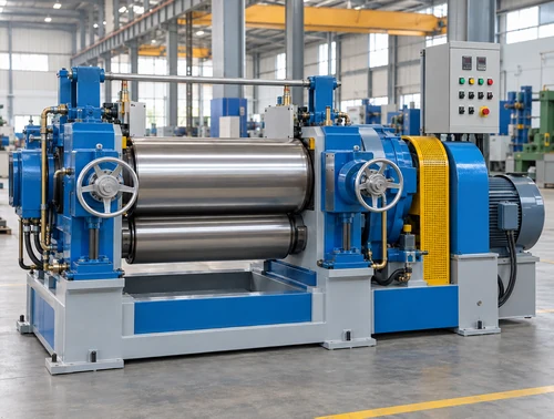 Industrial rubber mixing mill from a manufacturer in Faridabad