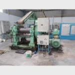 DBS rubber mixing mill used bush type 40 HP motor front view