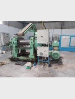 DBS rubber mixing mill used bush type 40 HP motor front view