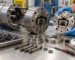 Illustration of an isolated extruder head prepared for component inspection