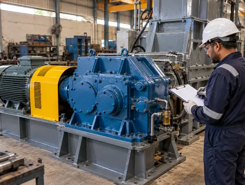 Illustration of a kneader drive inspection and refurbishment records