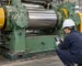 No-load vibration check during a rubber mixing mill trial
