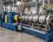 Reconditioned rubber extruder with barrel, gearbox and temperature zones