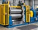 Illustrative reconditioned two-roll rubber mixing mill prepared for safeguard inspection